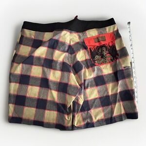 Dixxon Stay Awake Freddy Krueger Board Shorts Mens 42 Horror‎ Plaid
